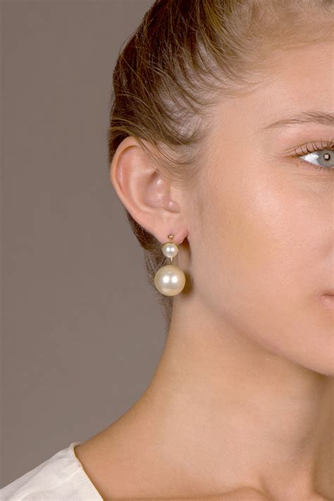 pearl christian dior earrings|Christian Dior pearl earrings price.